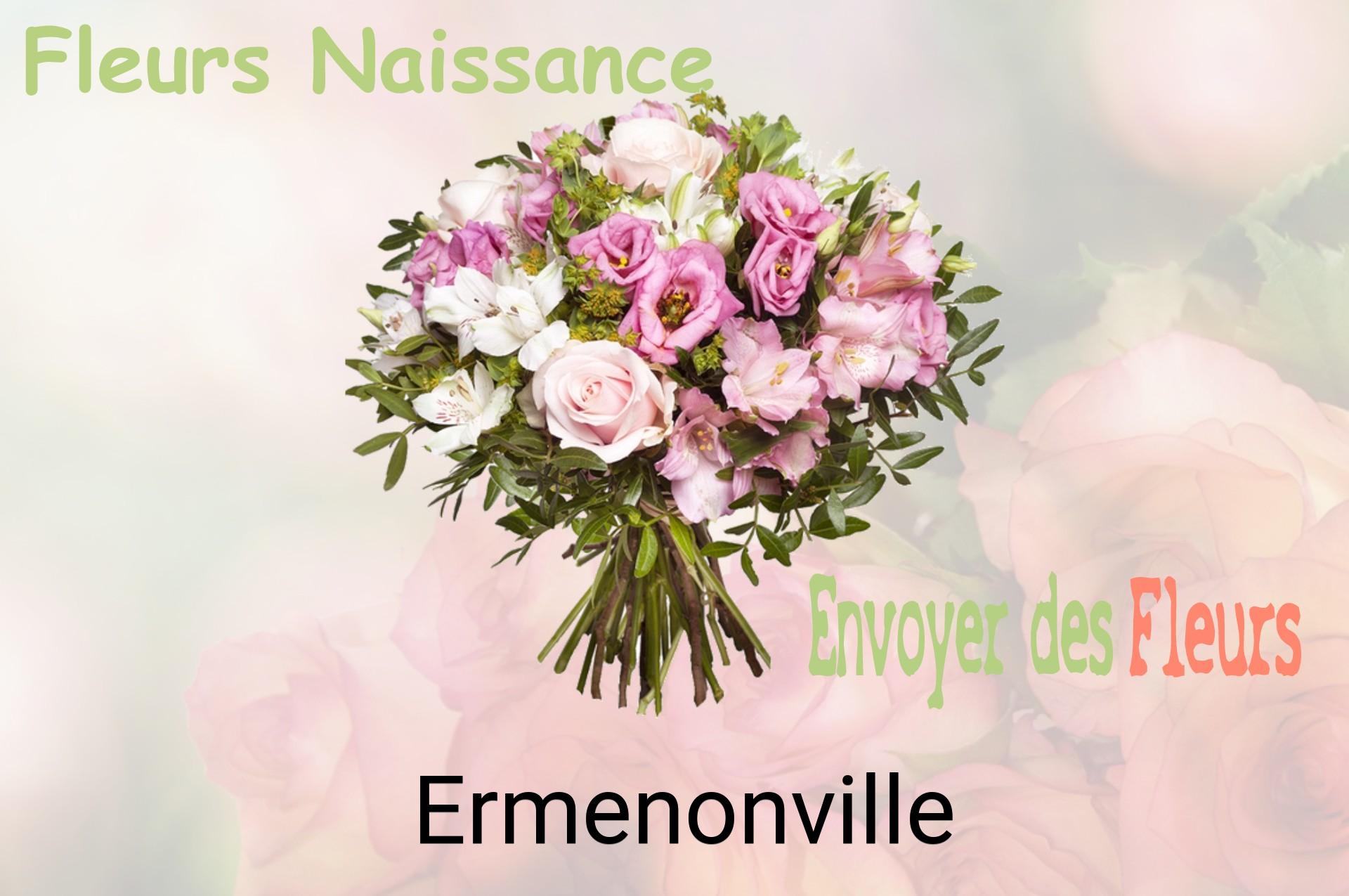 Bouquet de fleurs de naissance livré à Ermenonville